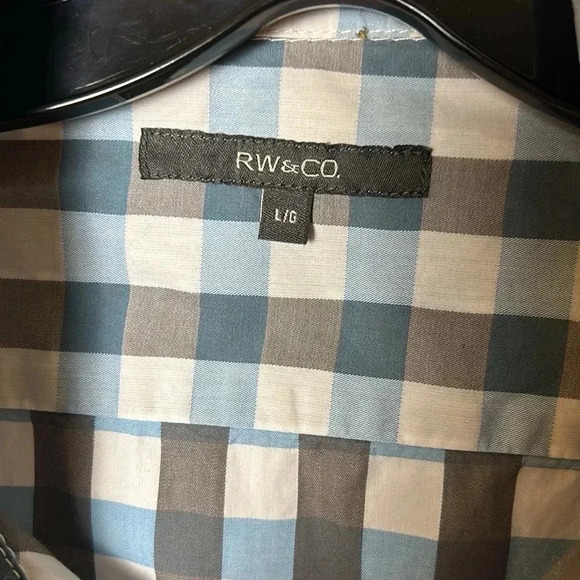 Retro  Y2K RW&Co checkered cotton short sleeve shirt.PTP 22”. 
Exc cond - Picture 9 of 11